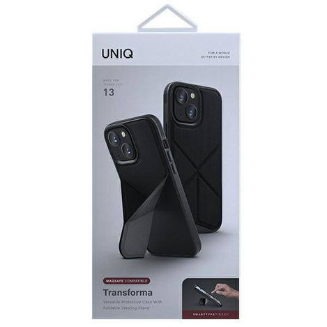 Uniq Hülle Transforma iPhone 13 6.1&quot; schwarz / ebenholzschwarz MagSafe