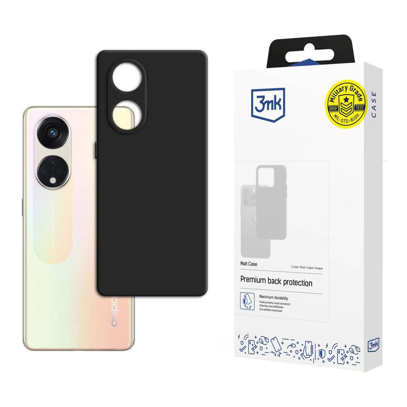 Oppo Reno8 T 5G - 3mk Matt Case black