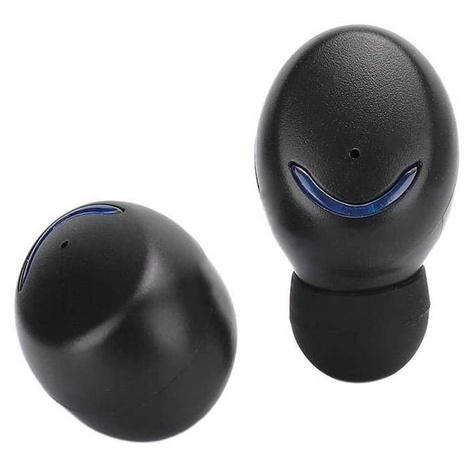 Słuchawki bezprzewodowe dokanałowe Bluetooth 5.0 HF TWS F9-5 z wyświetlaczem pchełki czarne