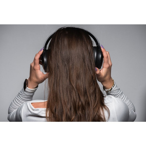 FORCELL F-AUDIO Vibe ANC słuchawki bezprzewodowe bluetooth nagłowne ANC + TUYA APP czarne