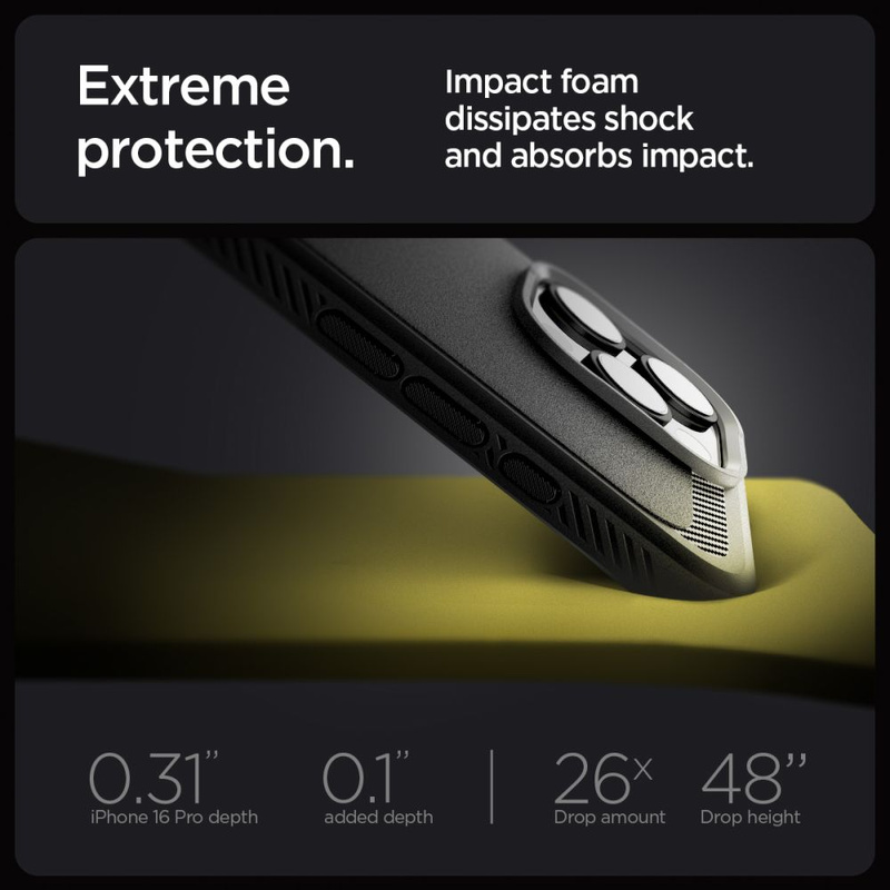 SPIGEN RUGGED ARMOR MAG MAGSAFE IPHONE 16 PRO MATTE BLACK