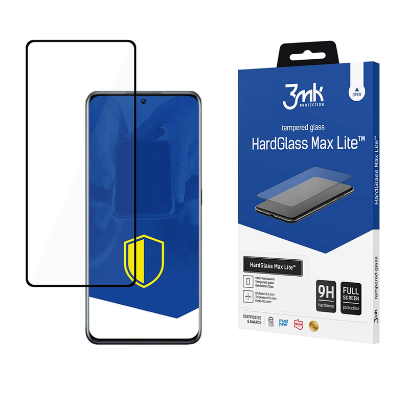 Xiaomi 12/12X Black - 3mk HardGlass Max Lite™