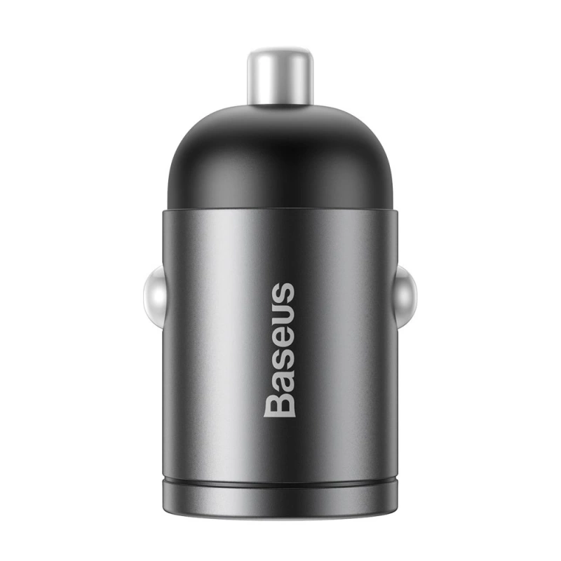 Baseus Tiny Star PPS mini inteligentna ładowarka samochodowa USB 30W Quick Charge 3.0 szary (VCHX-A0G)