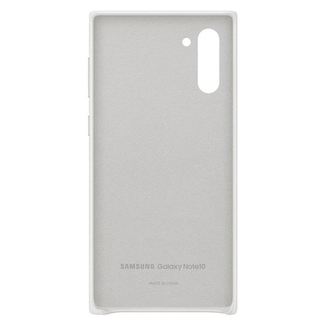 Samsung Leather Cover skórzane etui pokrowiec ze skóry naturalnej Samsung Galaxy Note 10 biały (EF-VN970LWEGWW)