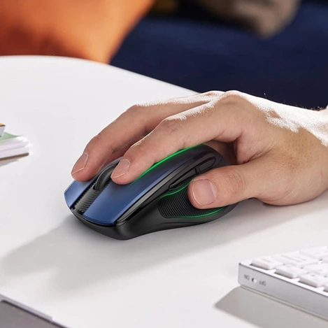Ugreen MU006 wireless optical mouse USB 2.4GHz / Bluetooth 5.0 4000 DPI - blue