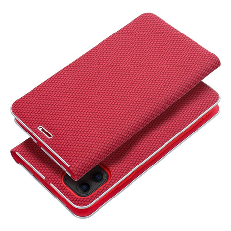 Kabura LUNA Book Carbon do XIAOMI Redmi 14C czerwony