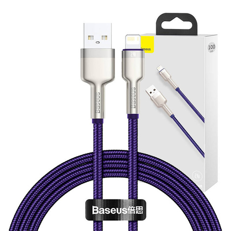 Baseus Cafule Series Metal Data Cable USB to IP 2.4A 1m Purple