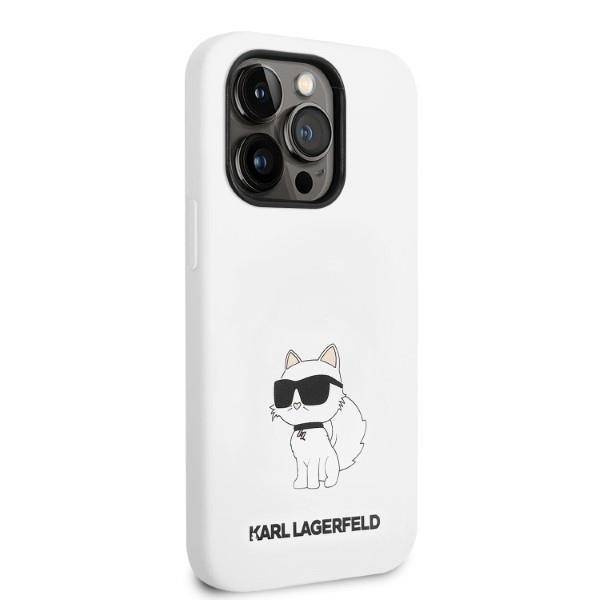 Karl Lagerfeld Silicone NFT Choupette - Etui iPhone 14 Pro (biały)
