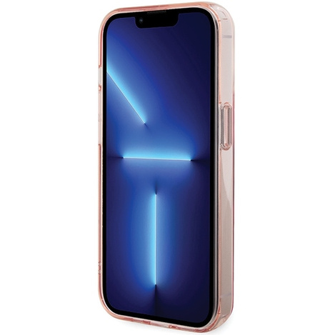 Karl Lagerfeld KLHMP15LHMRSCHP iPhone 15 Pro 6,1&quot; rosa/rosa Hardcase Ringständer Choupette Head MagSafe