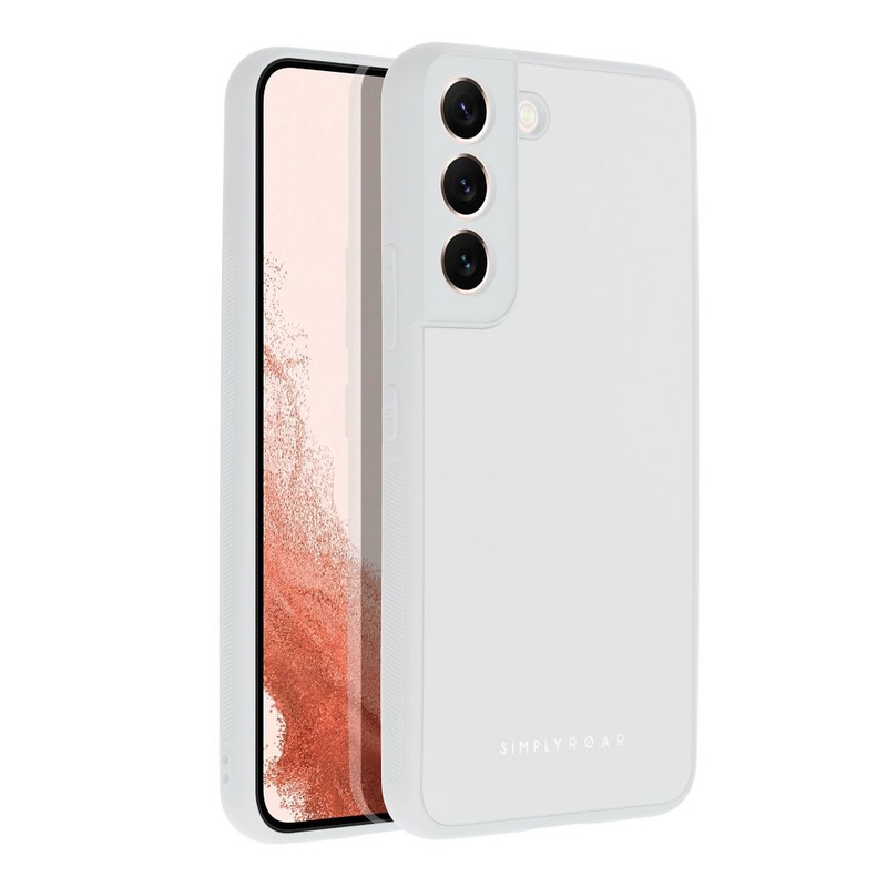 Futerał Roar Matte Glass Case - do Samsung Galaxy A12 stalowy