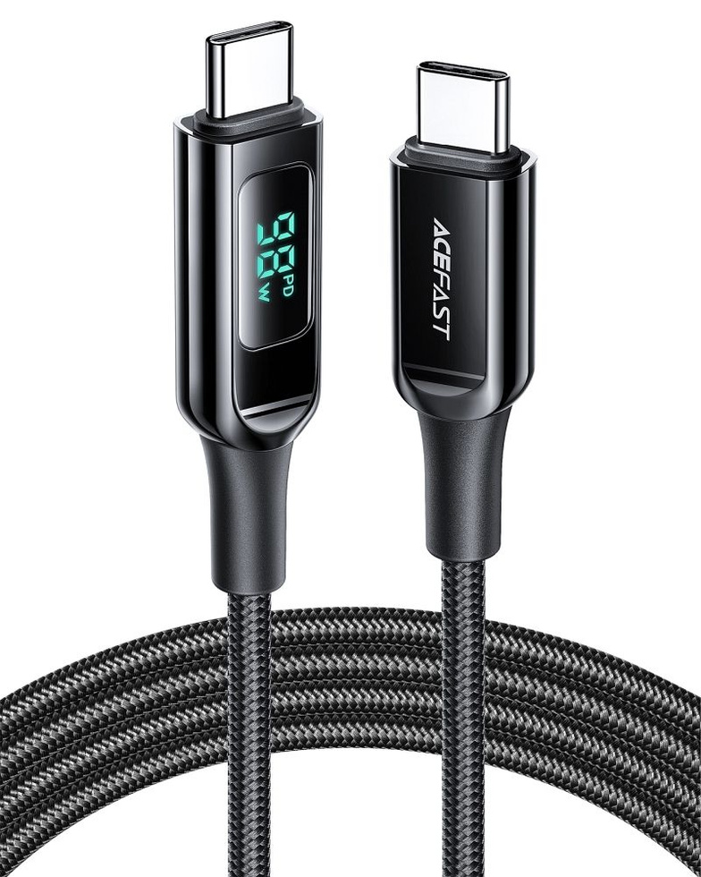 Acefast kabel USB Typ C - USB Typ C 2m, 100W (20V/5A) czarny (C6-03 Black)