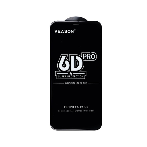 Szkło Hartowane 6D Pro Veason Glass - do Iphone 15 Pro Max czarny