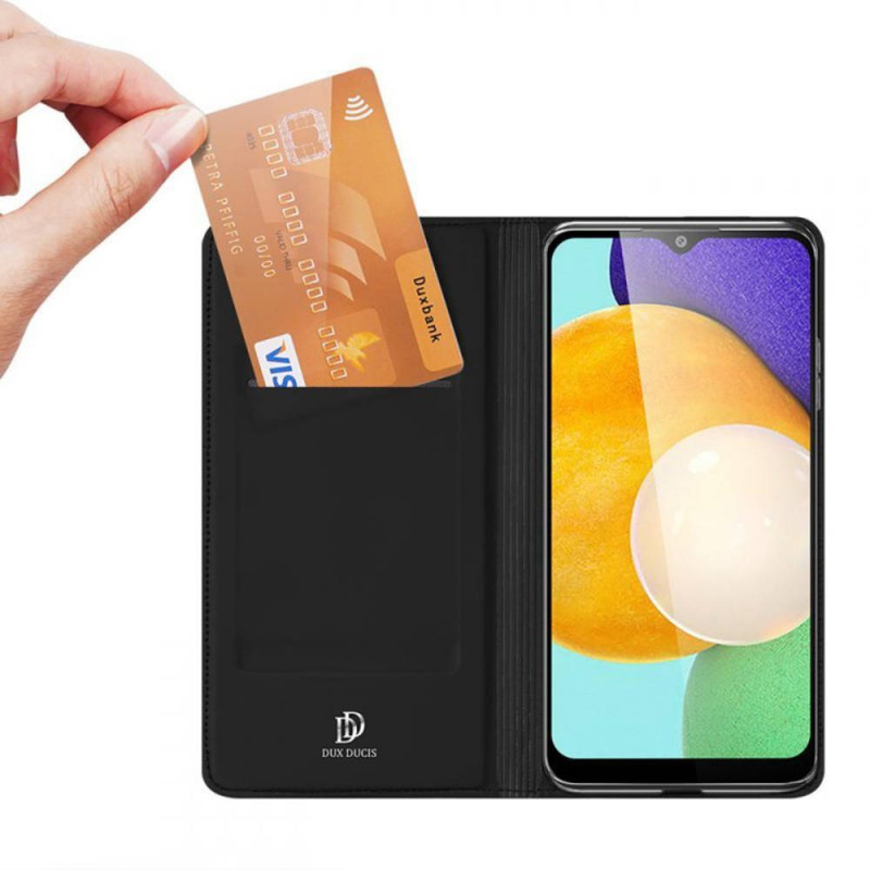 Schutzhülle VIVO Y01 / Y15S mit einem Flip Dux Ducis Skin Leder schwarz