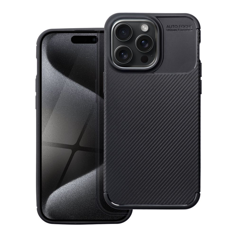 Futerał CARBON PREMIUM do IPHONE 15 Pro Max czarny