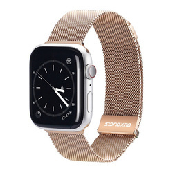 Strap for APPLE WATCH 42 / 44 / 45 MM Dux Ducis Strap Milanese gold
