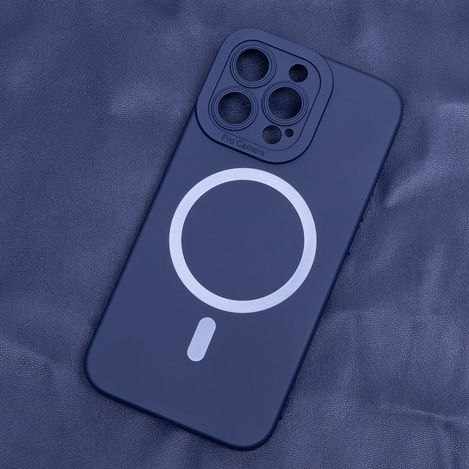Nakładka Silicon Mag do iPhone 16 Plus 6,7" ciemnoniebieska