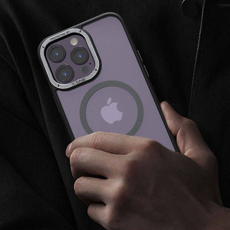 Futerał X-ONE Dropguard Magnetic Case Air (kompatybilny z MagSafe) - do Apple iPhone 15 Plus czarny