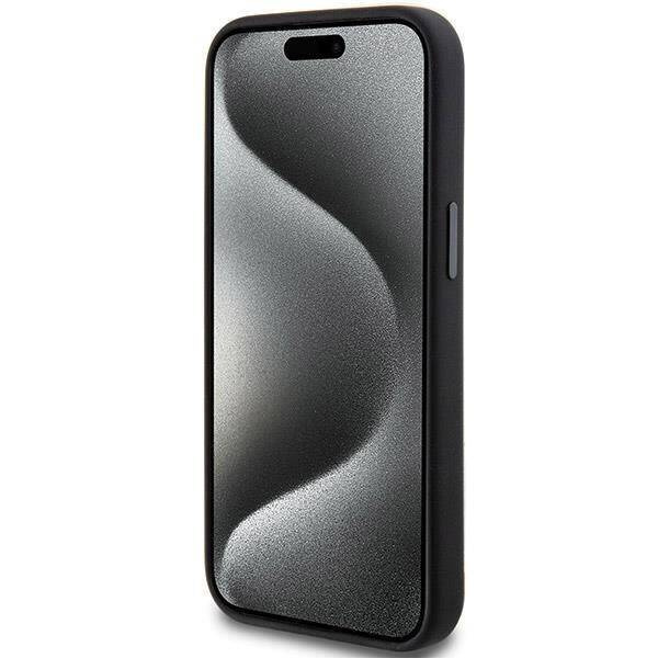 AMG AMHMP15M23SSPK iPhone 15 Plus / 14 Plus 6.7" czarny/black hardcase Silicone Large Rhombuses Pattern MagSafe