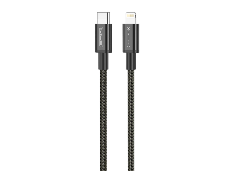 JELLICO kabel B28 USB-C - Lightning PD 30W 0.3M Czarny