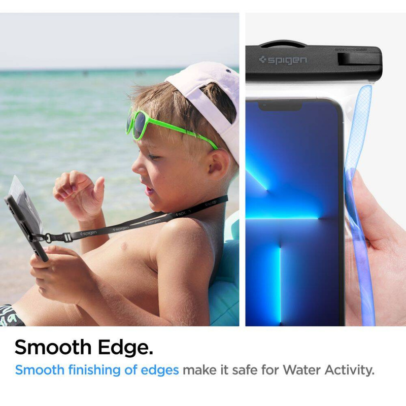 Spigen A601 UNIVERSELLES WASSERDICHTES GEHÄUSE KRISTALLKLAR