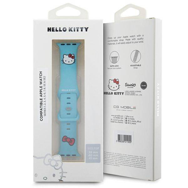 Hello Kitty Silicone Kitty Head strap for Apple Watch 38/40/41mm - blue