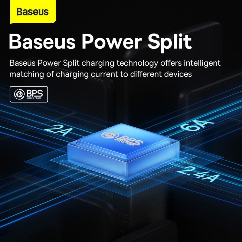 Baseus Flash Series Ⅱ One-for-three Fast Charging Data Cable USB to M+L+C 100W 1.2m Black