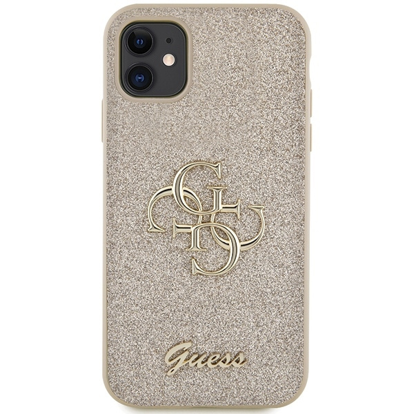 Oryginalne Etui IPHONE 11 / XR Guess Hardcase Glitter Script Big 4G