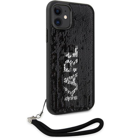 Karl Lagerfeld KLHCN61PSQRKS iPhone 11 / Xr  6,1" srebrny/silver hardcase Sequins Cord