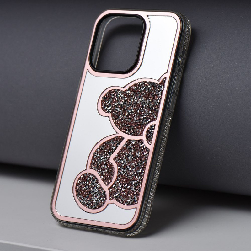 Futerał TEDDY BEAR do IPHONE 16 Plus różowy