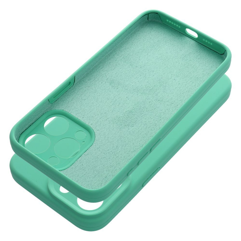 Futerał SILICONE 2mm do IPHONE 15 Pro Max miętowy