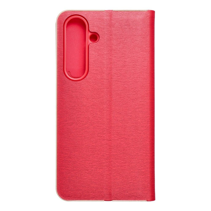 Kabura LUNA Book Gold do SAMSUNG S24 czerwony