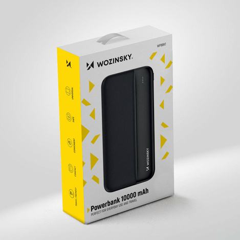 Wozinsky powerbank 10000mAh 2 x USB black (WPBBK1)