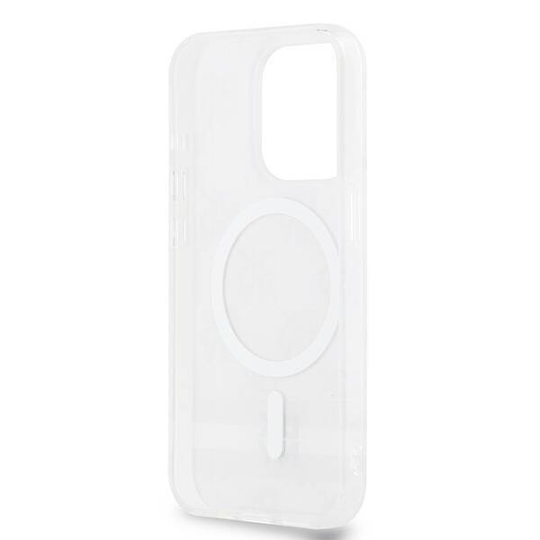 DKNY DKHMP14XHCPTSE iPhone 14 Pro Max 6.7" beżowy/beige hardcase IML Checkered Mono Pattern & Printed Stripes MagSafe