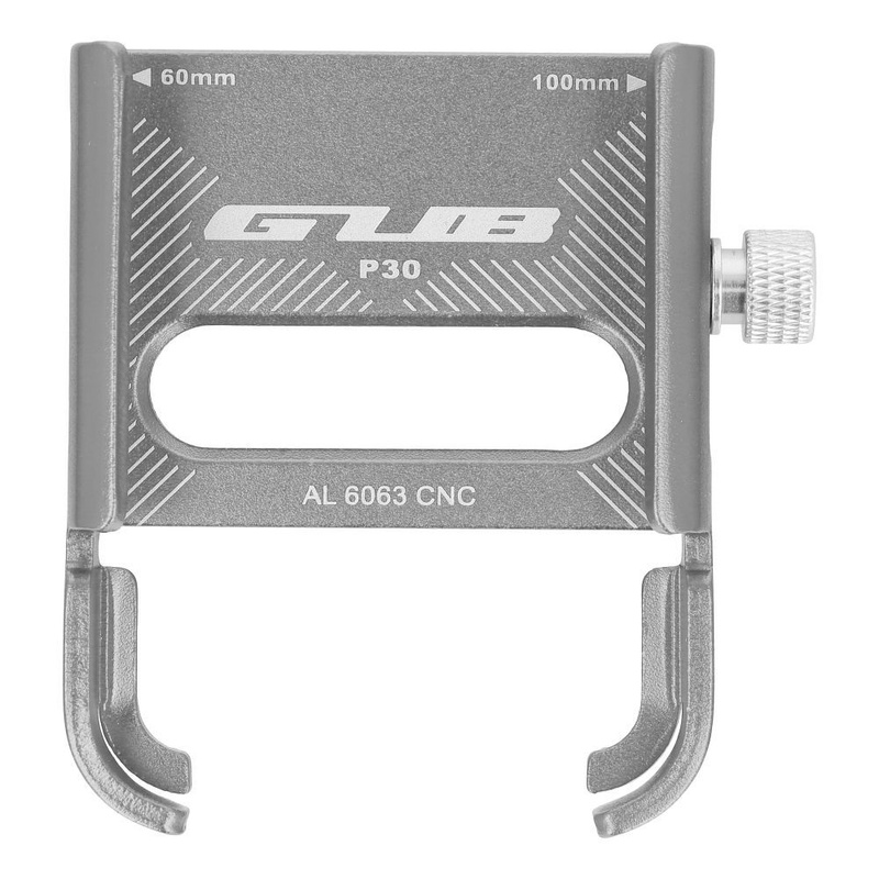 Uchwyt rowerowy na kierownice GUB P30 Aluminium srebrny