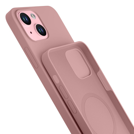 Apple iPhone 15 - 3mk Hardy Silicone MagCase Pink