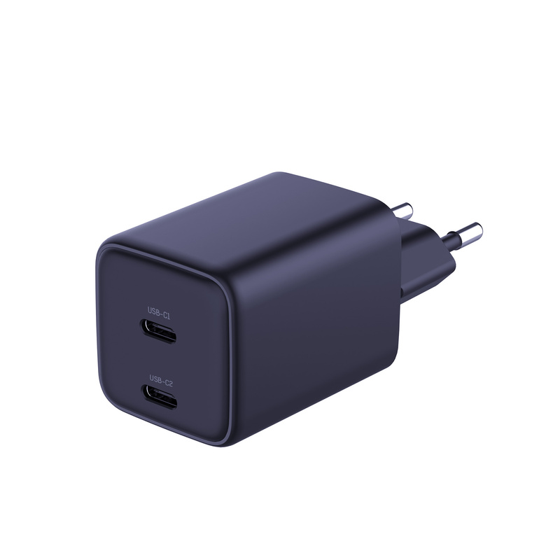 3MK Hyper Charger PD 45W ład. sieć. czarna/black + 2x USB-C Cables
