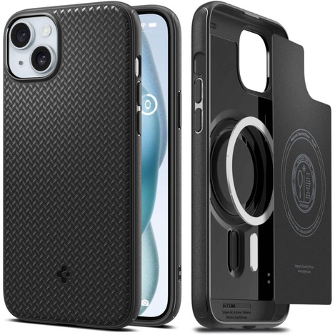 Spigen MAG ARMOR MAGSAFE IPHONE 15 MATTSCHWARZ