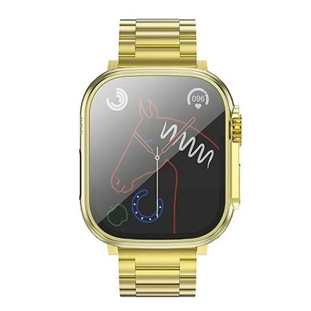 Smartwatch Hoco 1,96" TFT z funkcją rozmowy Y12 Ultra titanium złoty [EOL]