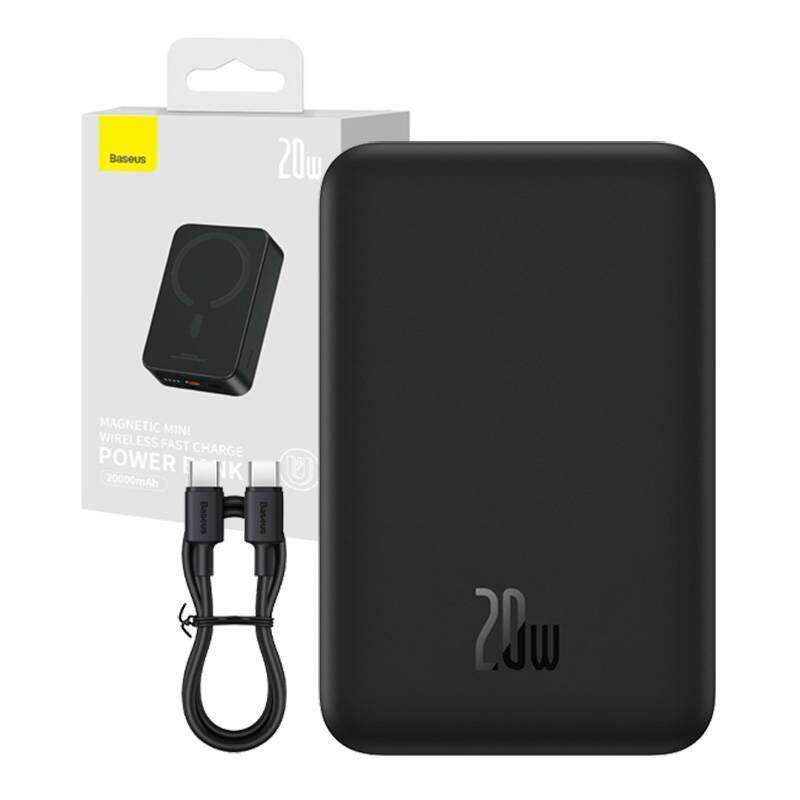 Powerbank Baseus Magnetic Mini 20000mAh 20W (czarny)