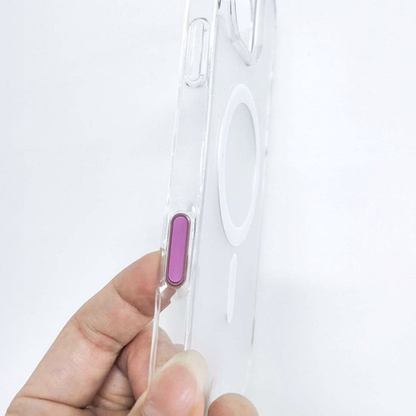 Aktywny przycisk Camera Control pasuje do futerałów z serii IPHONE 16: Drop Glue / Clear Mag Cover brązowy