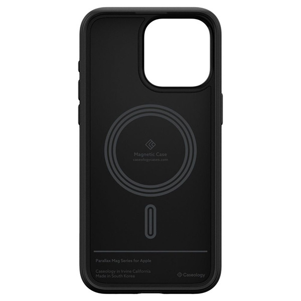 Schutzhülle APPLE IPHONE 15 PRO Caselogy Parallax Mag MagSafe Matte schwarz