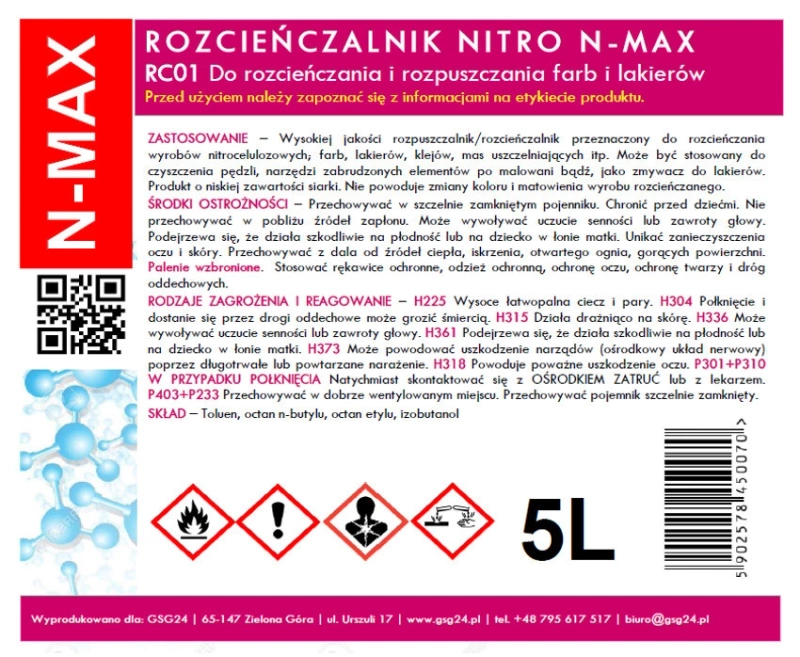 NITRO RC-01 N-MAX 5L Lösungsmittelverdünner