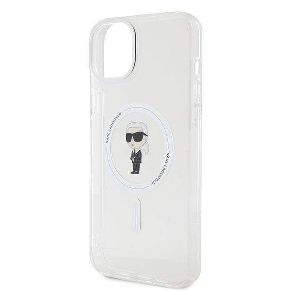 Karl Lagerfeld nakładka do iPhone 15 Plus 6,7" KLHMP15MHFCKNOT transparentna HC Magsafe IML Ikonik