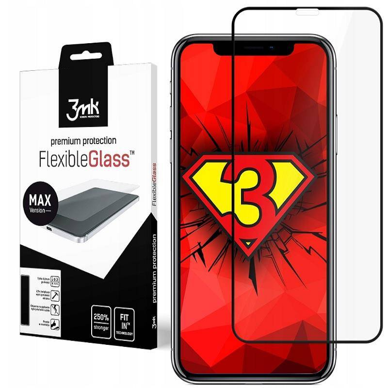 3MK FlexibleGlass Max iPhone 7/8 Plus czarny/black