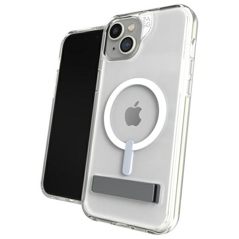 Etui ZAGG Crystal Palace Snap Kickstand   MagSafe do iPhone 15 Plus przezroczysty/clear