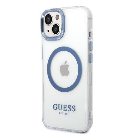 Guess Metal Outline Magsafe - Etui iPhone 14 Plus (przezroczysty)