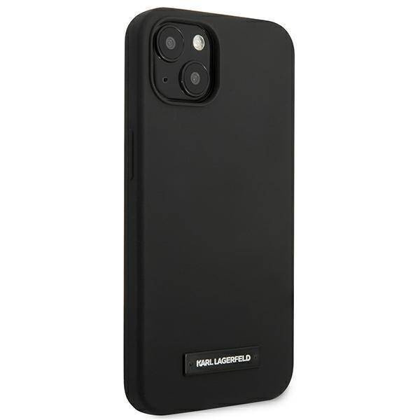Karl Lagerfeld KLHCP13SSLMP1K iPhone 13 mini 5.4&quot; Hardcase schwarz / schwarze Silikonplakette
