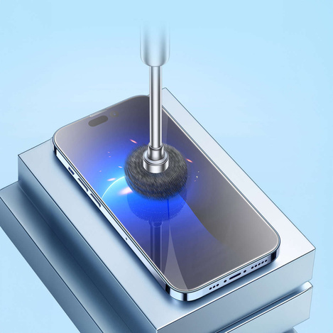 Baseus Vollbild-Hartglas für iPhone 14 Pro mit Lautsprecherabdeckung 0,4 mm + Montageset