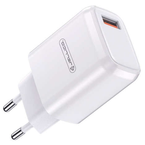 JELLICO Netz-Ladegerät A77 22,5W 1xUSB QC3.0 + Kabel Lightning weiss