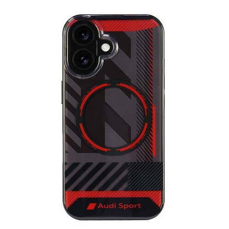 Audi nakładka IML Sport MagSafe do iPhone 16 6.1" czarna